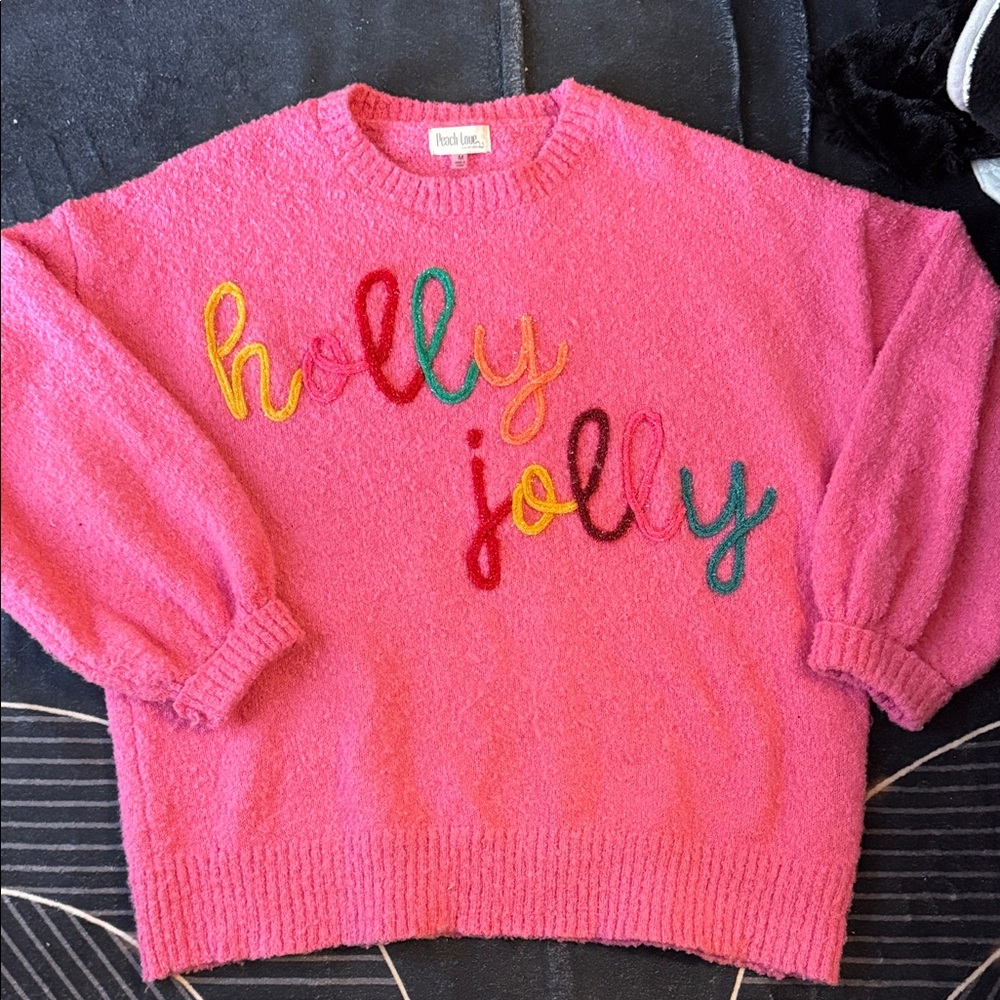 Holly Jolly Pink Sweater